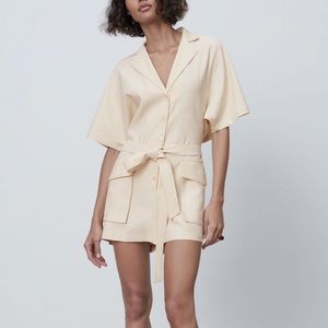 NWT Zara Back Vent Jumpsuit